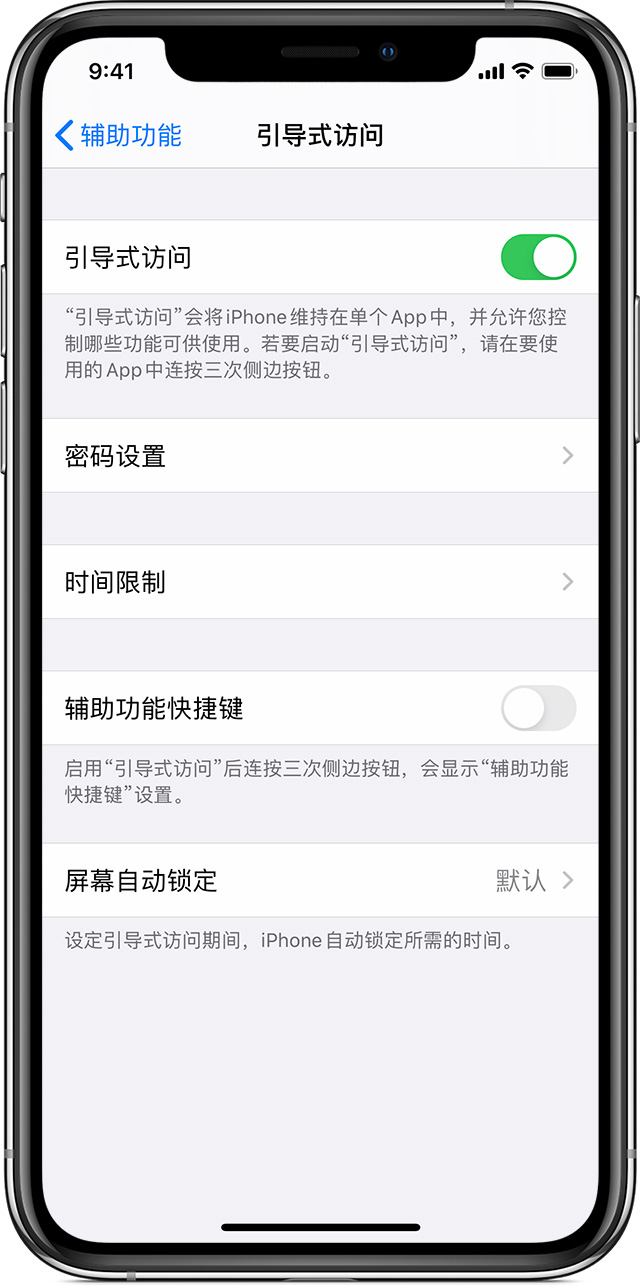 永兴苹果手机维修分享如何在 iPhone 上退出引导式访问 