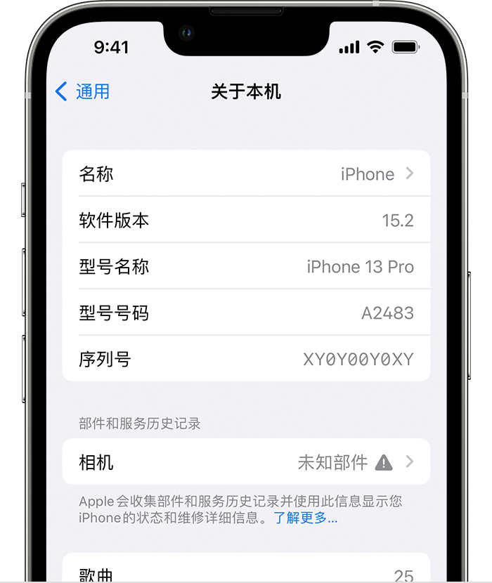 永兴苹果维修分享iPhone 出现提示相机“未知部件”是什么原因？ 