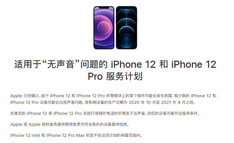 永兴苹果手机维修分享iPhone 12/Pro 拨打或接听电话时无声音怎么办 